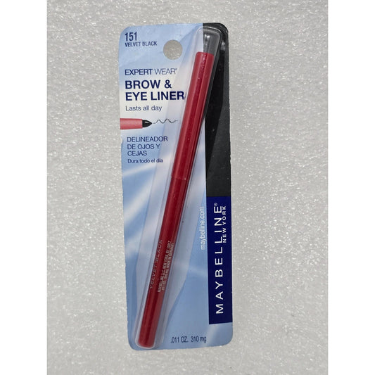 Maybelline Expert Wear Brow & Eye Liner Velvet Black 151