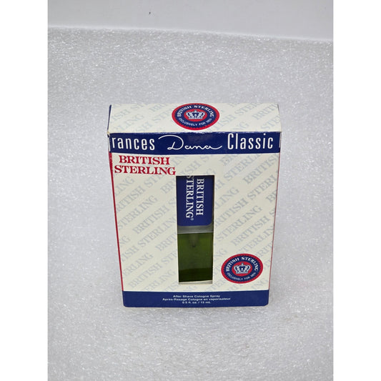 Vintage Dana British Sterling After Shave Cologne Spray 0.5 Fl Oz New In Box