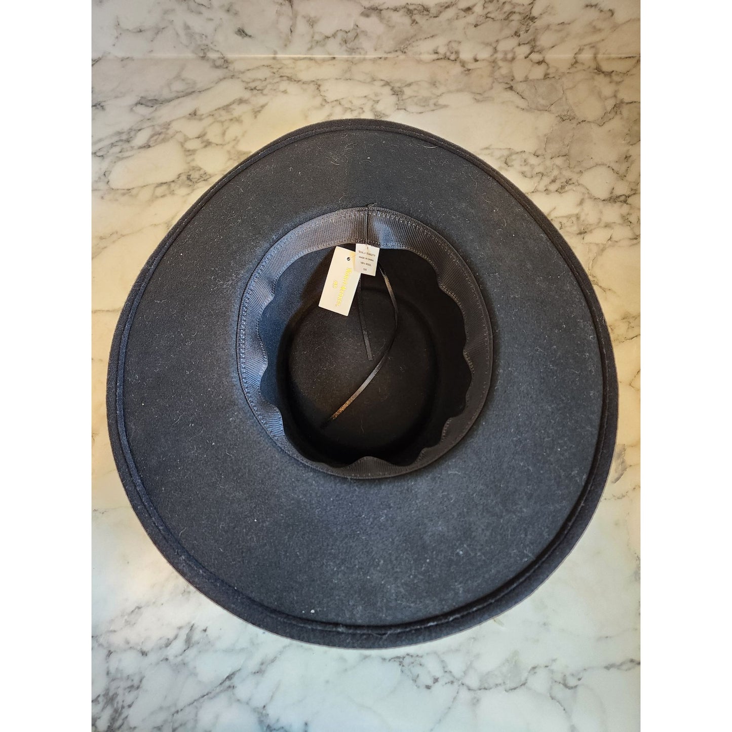 Wide Brim Black Wool Cowboy Hat By World Market