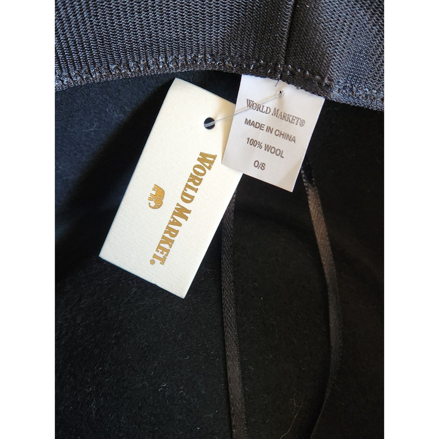 Wide Brim Black Wool Cowboy Hat By World Market