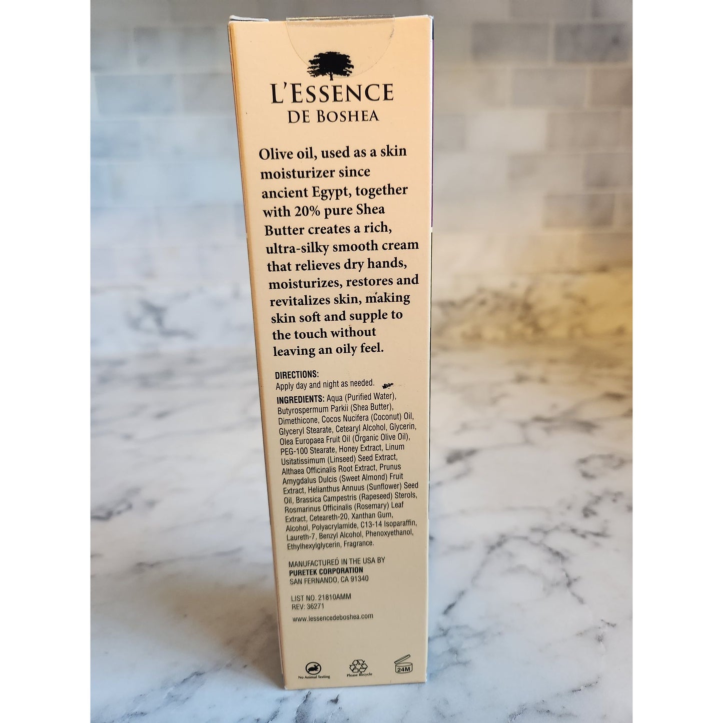 LEssence De Boshea Ultra Moisturizing Dry Skin Hand Cream 5.2 Oz