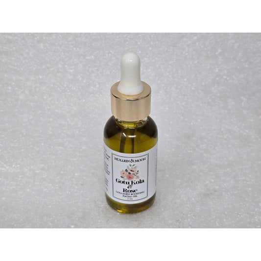Gotu Kola & Rose Collagen-Boosting Facial Oil 1 Fl Oz By Mullein & Moon