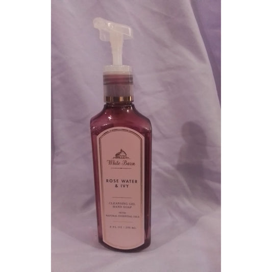 White Barn Rose Water & Ivy Cleansing Gel Hand Soap Bath & Body Works