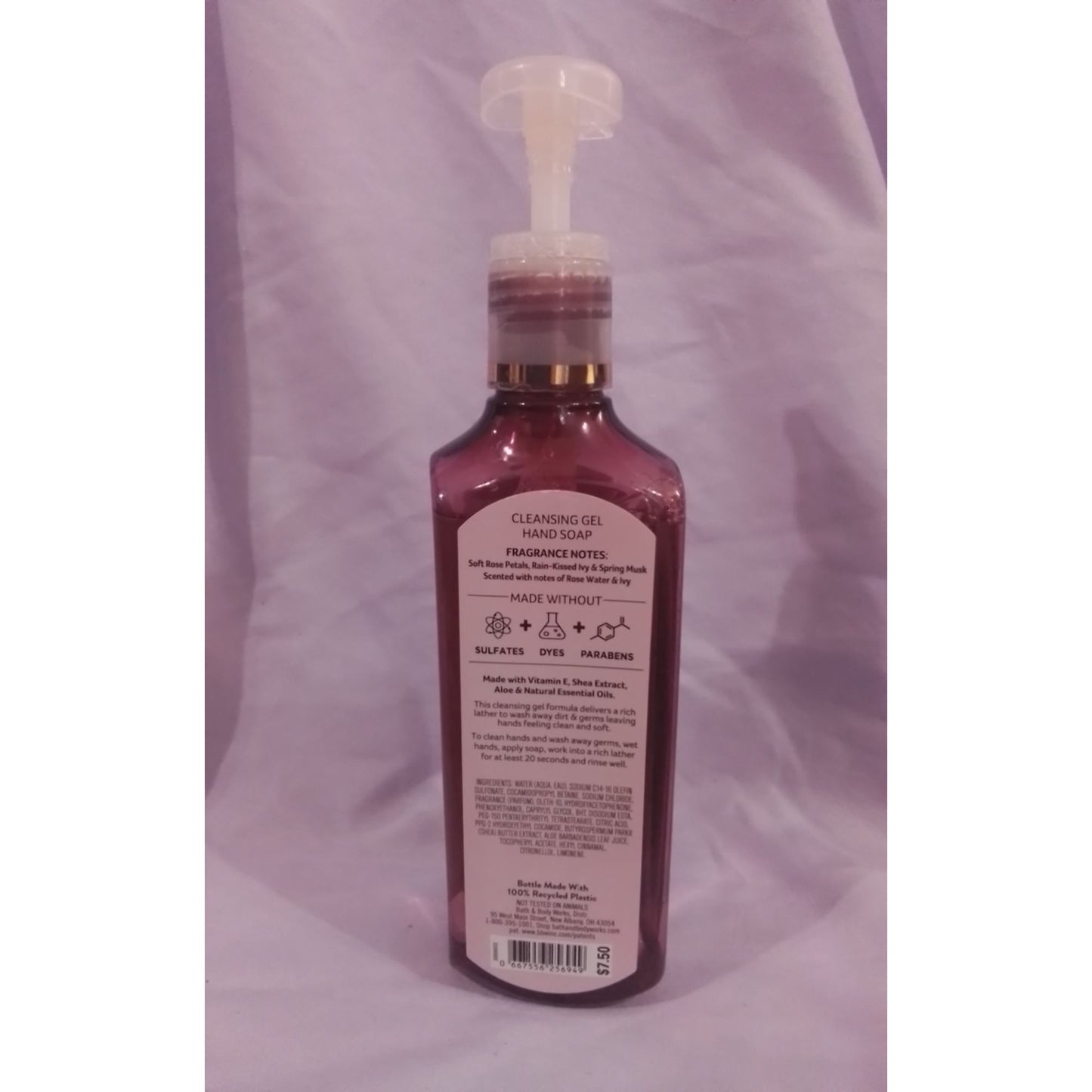 White Barn Rose Water & Ivy Cleansing Gel Hand Soap Bath & Body Works