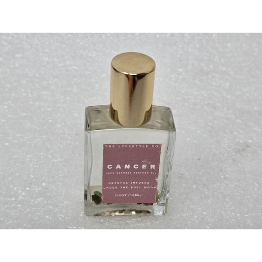 The Lifestyle Co Cancer Crystal Infused Natural Perfume 1/2 Oz