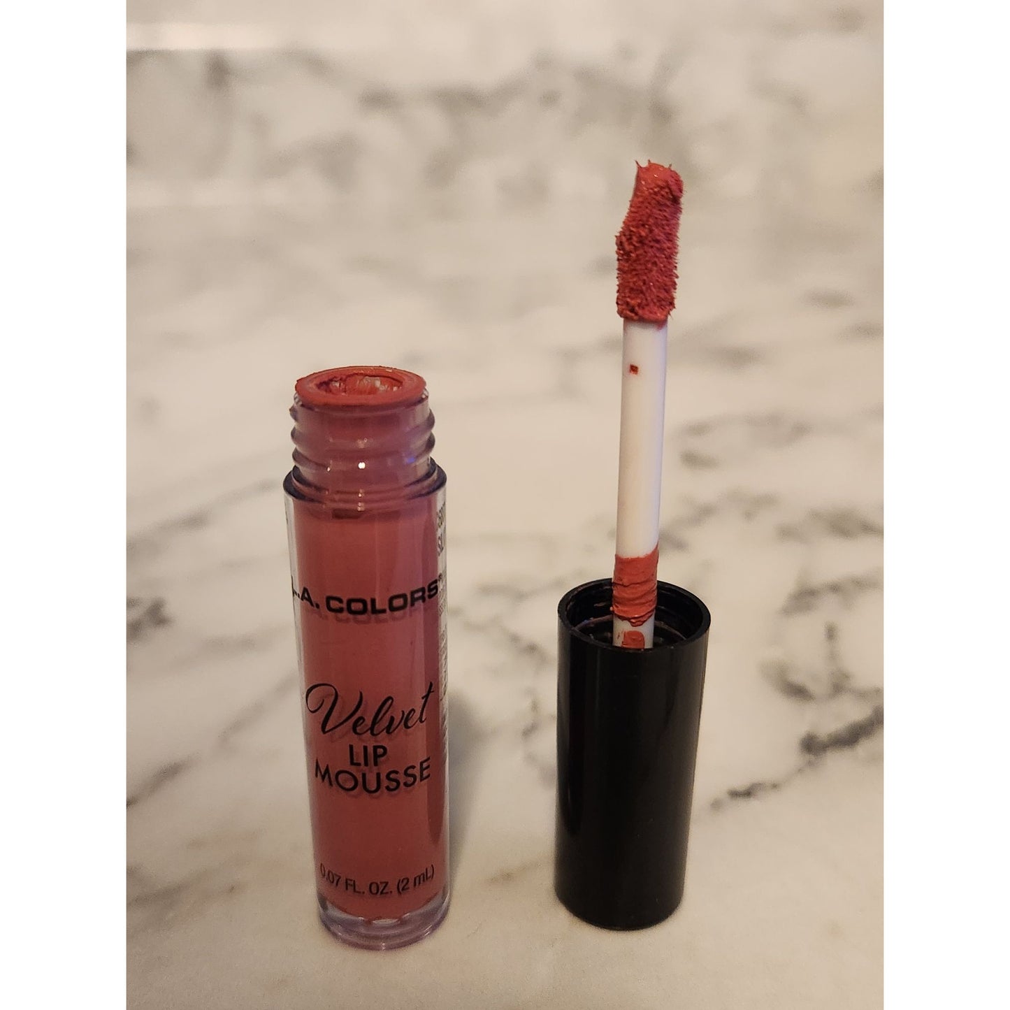 L.A. Colors Velvet Lip Mousse Silky Long-Lasting Pink Nude Shade