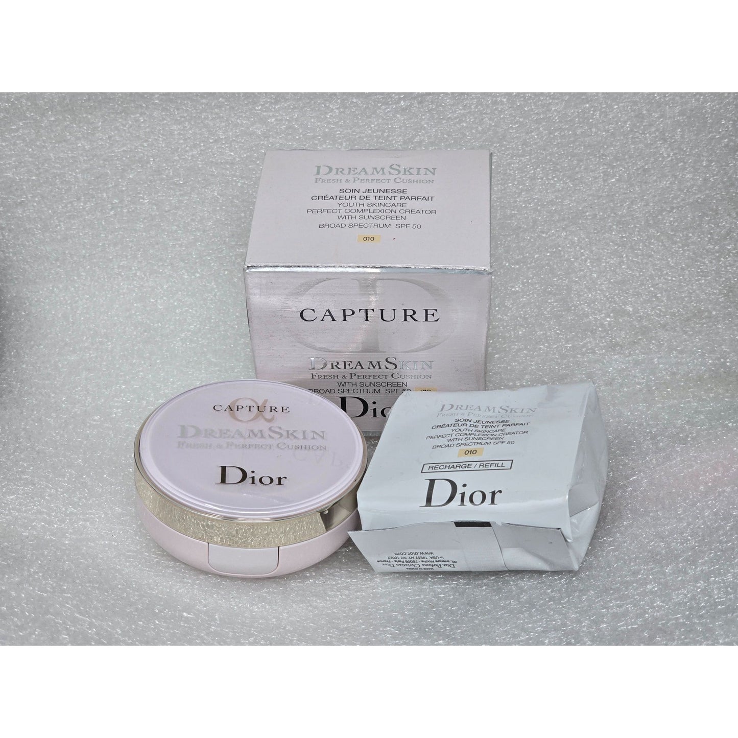 Dior Capture Dreamskin Fresh & Perfect Cushion 15g X 2 Youth Skincare Shade 010