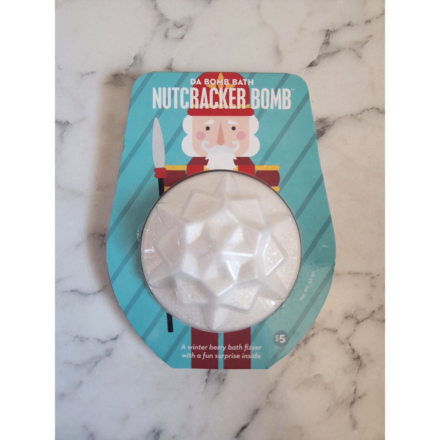 Da Bomb Bath Nutcracker Bomb Winter Berry Bath Fizzer W/ Fun Surprise Inside