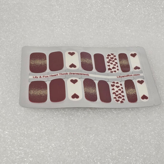 Lily & Fox Heart Throb Nail Wraps Set