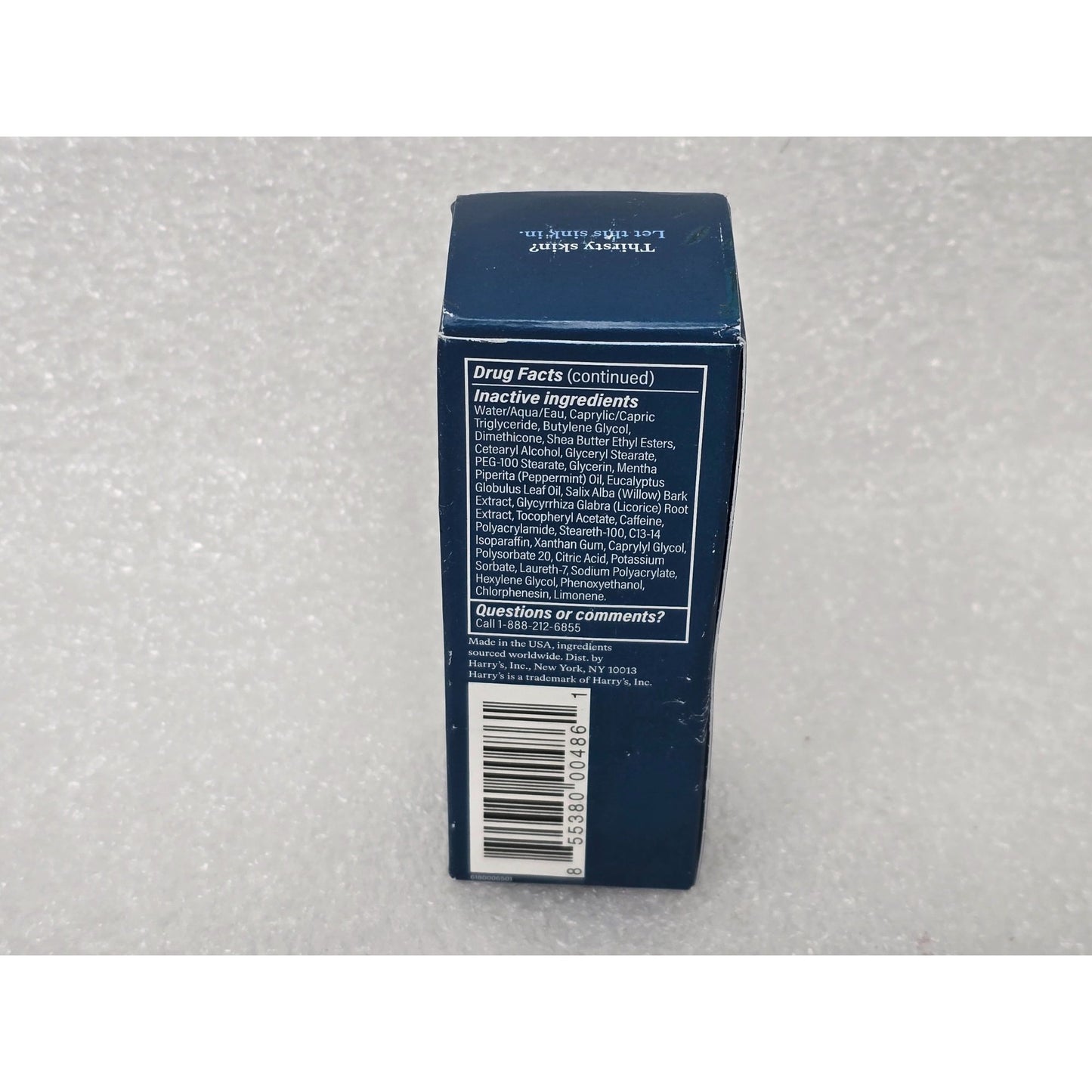 Harrys Daily Face Lotion Sunscreen SPF 15 1.7 Oz Hydrating Non-Greasy Formula