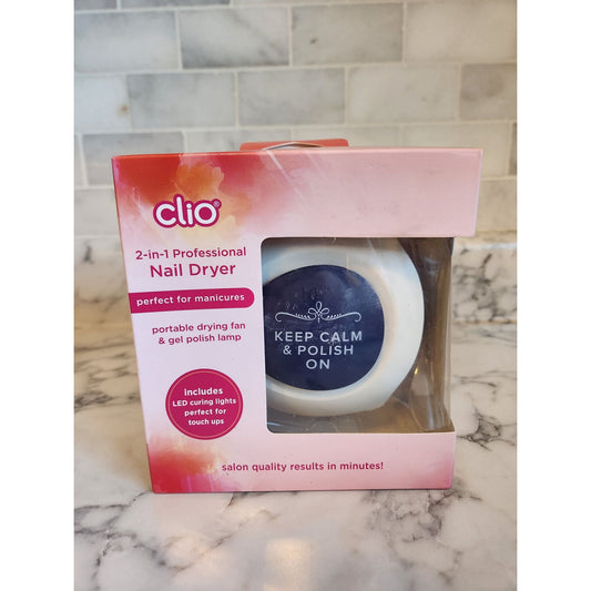 Clio 2-In-1 Professional Nail Dryer With Portable Drying Fan & Gel Polish Lamp