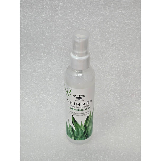 Bolero Shimmer Body Lotion Mist With Refreshing Aloe 4 Oz