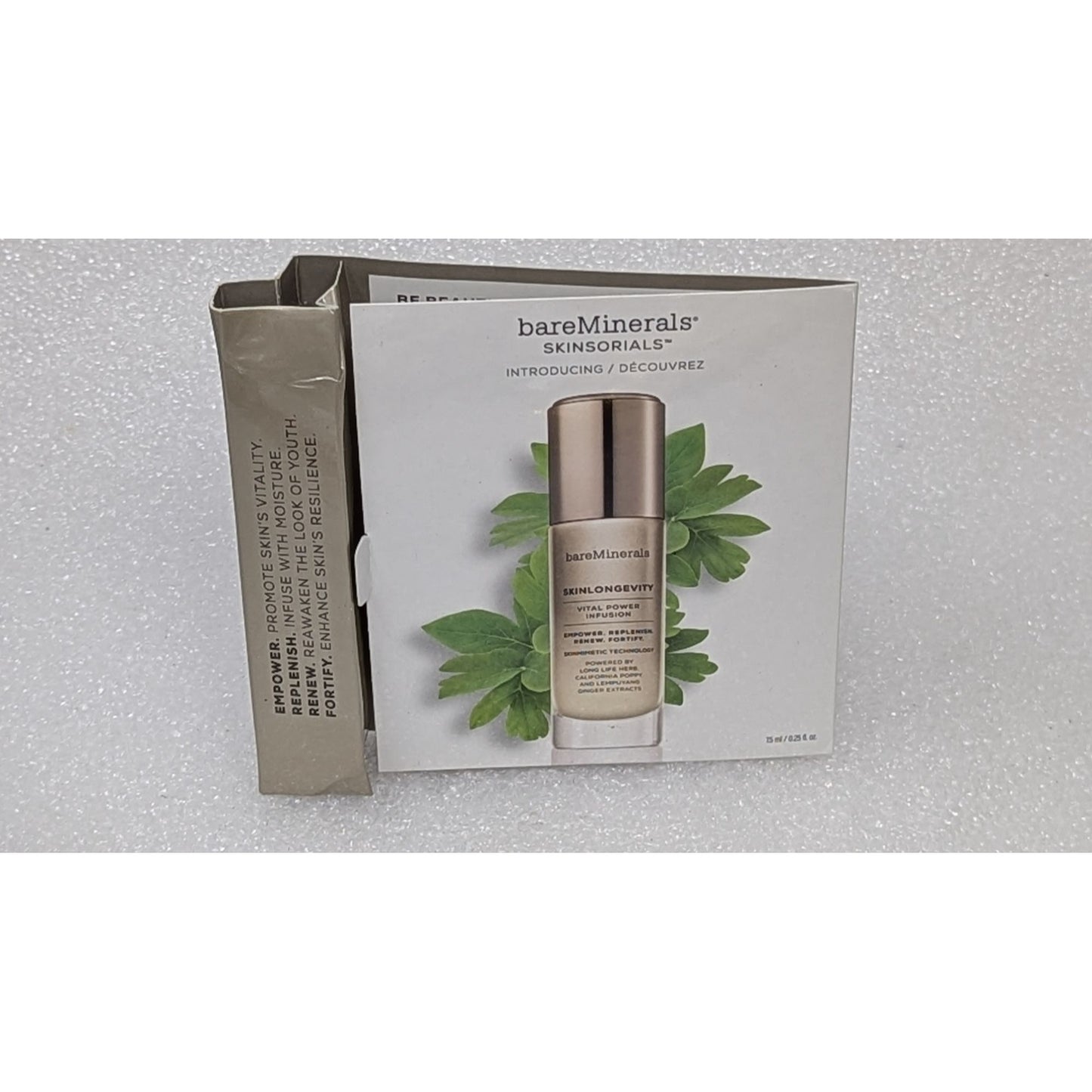 BareMinerals Skinlongevity Vital Power Infusion Serum .25 oz Travel Size