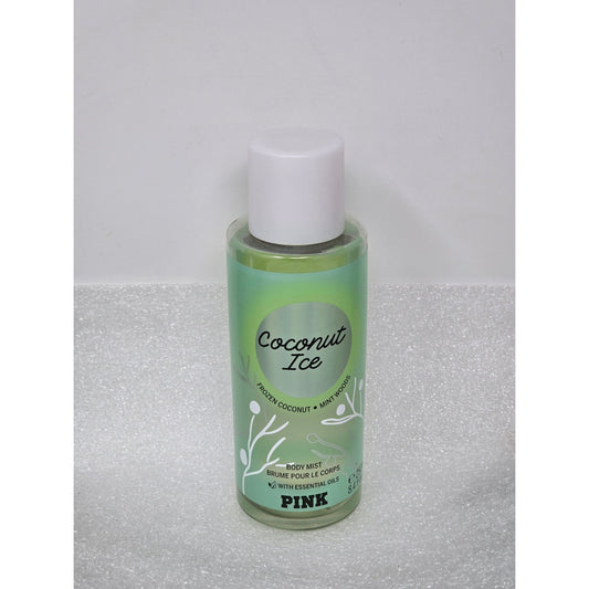 Victoria's Secret Pink Coconut Ice Body Mist Frozen Coconut & Mint Woods 8.4 oz