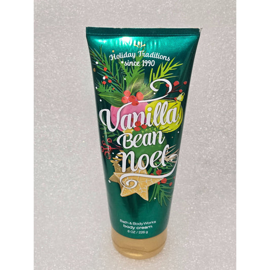 Bath & Body Works Vanilla Bean Noel Holiday Traditions Body Cream 8 oz