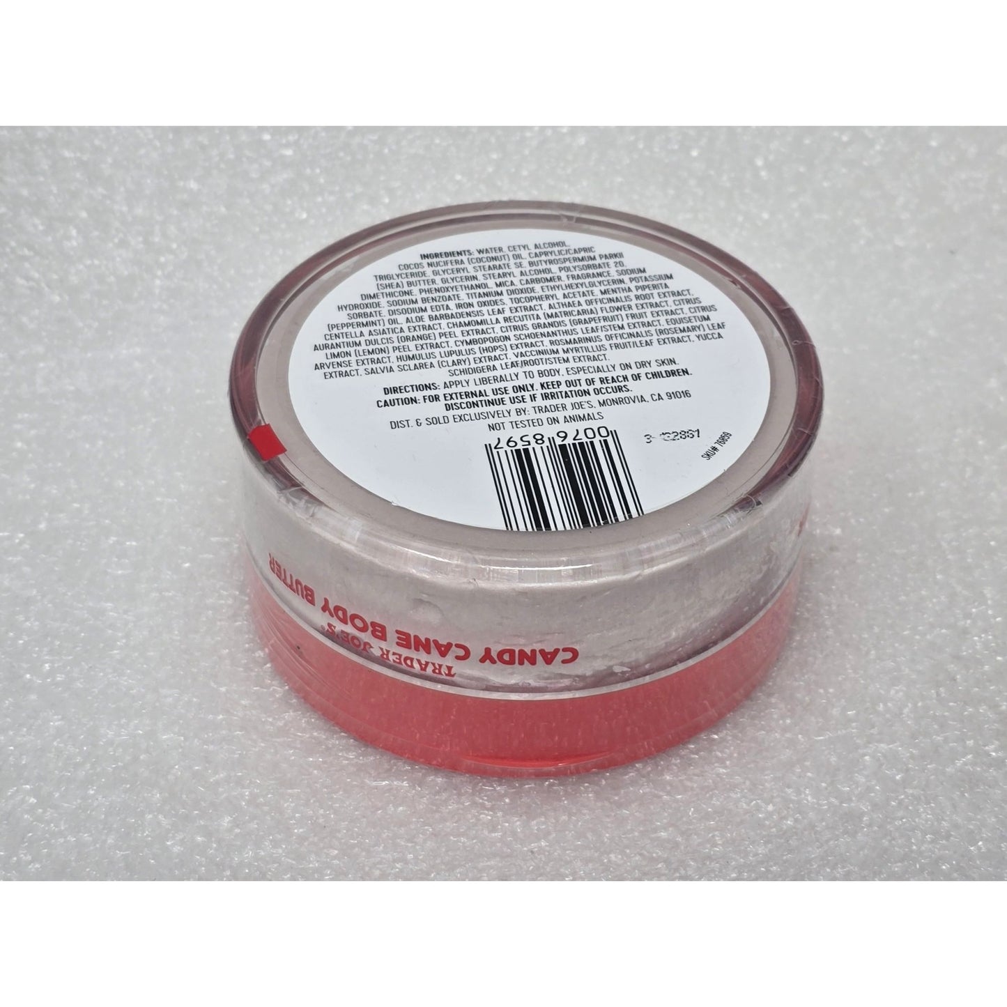 Trader Joes Shimmering Candy Cane Body Butter 8 Oz