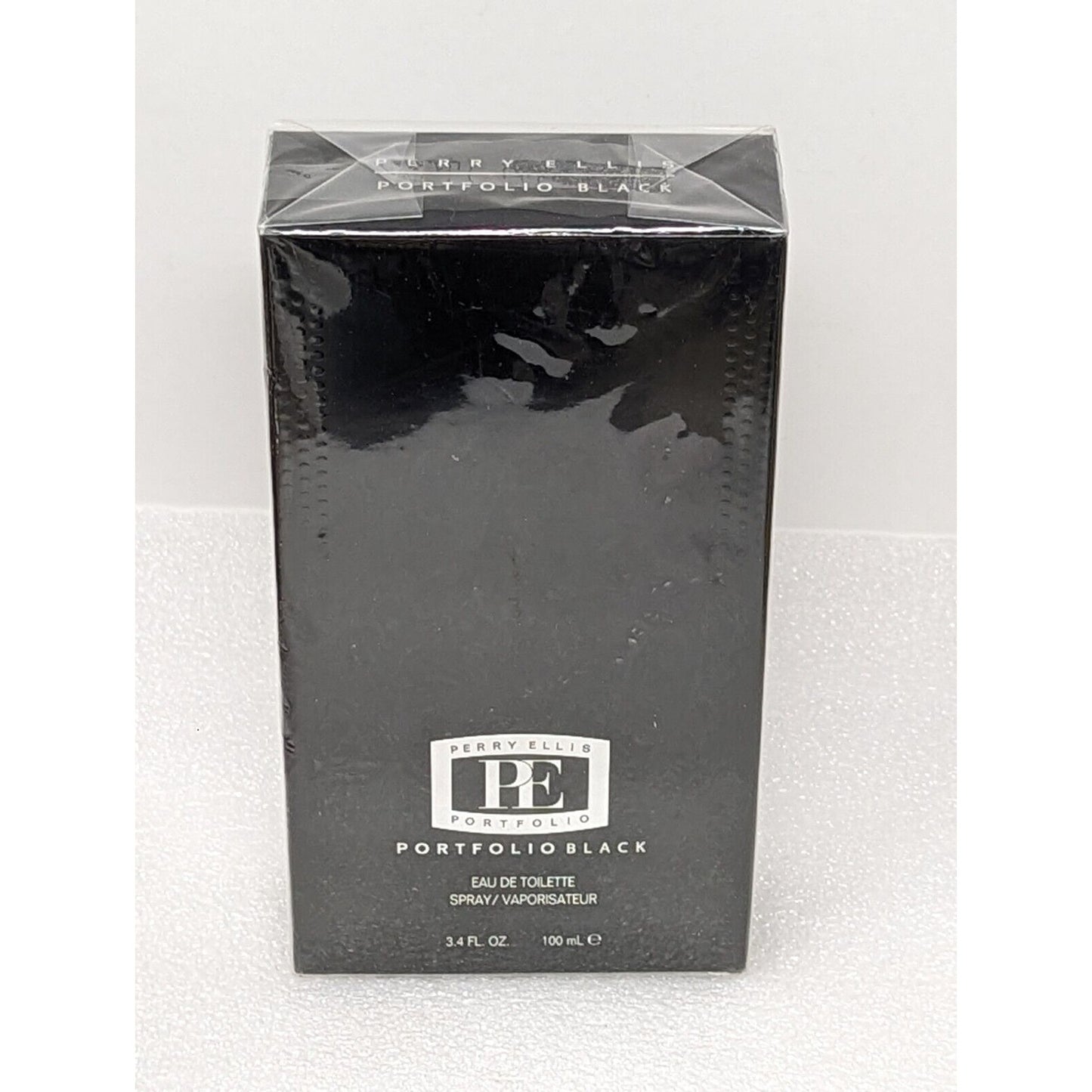 Perry Ellis Portfolio Black for Men 3.4 oz Eau de Toilette Cologne Spray Sealed