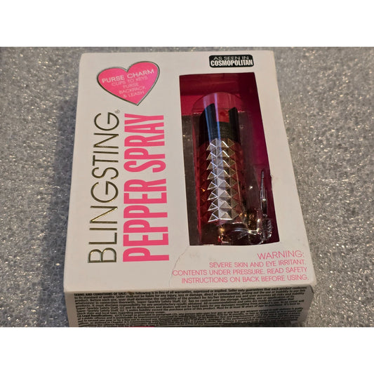 Blingsting Pepper Spray Rhinestone Case  Self-Defense Accessory  Purse Charm