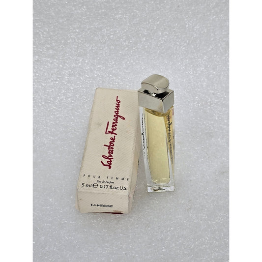 Salvatore Ferragamo Pour Femme Eau De Parfum Perfume .17 oz 5 ml Mini Bottle