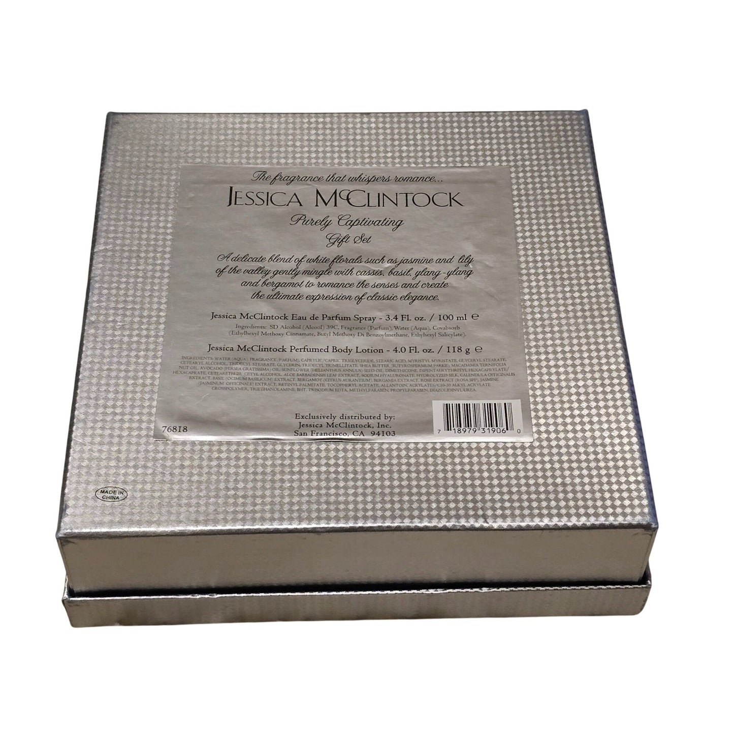 Jessica McClintock Purely Captivating Gift Set Perfume Spray & Body Lotion