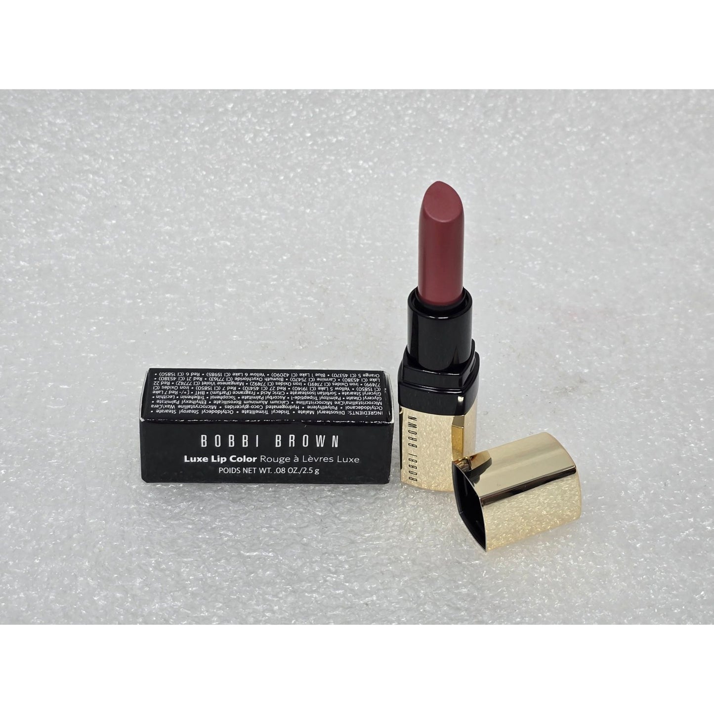 Bobbi Brown Luxe Lip Color Neutral Rose 0.08 Oz / 2.5g Travel Size