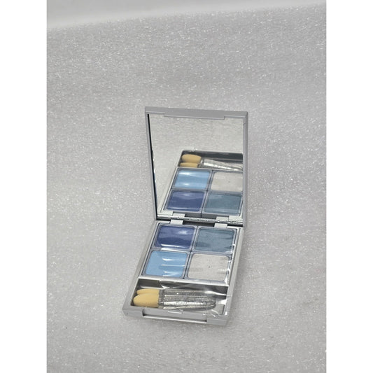 Vintage ICING By Claire’s Blue 4 Color Eyeshadow Palette Makeup Compact Mirror