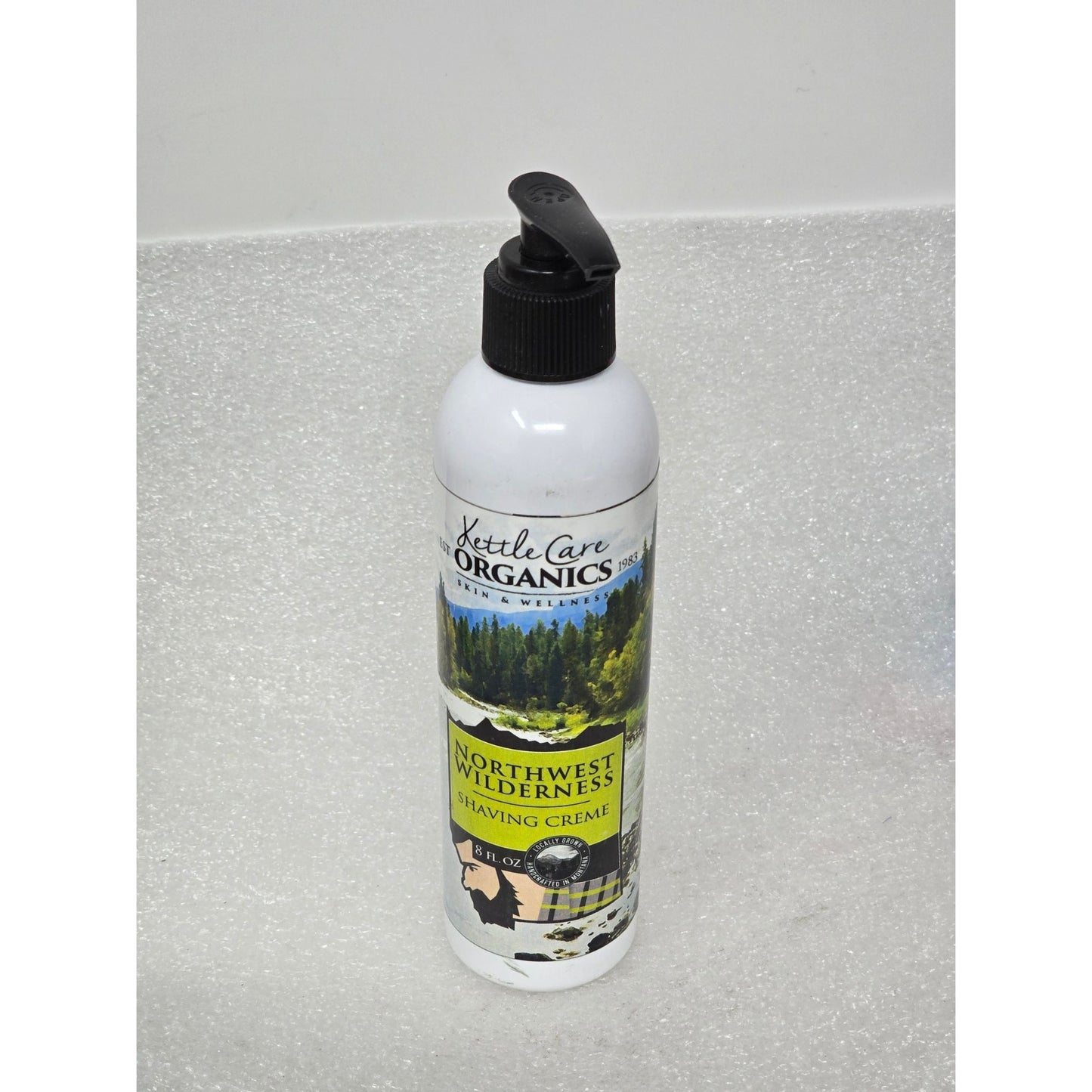 Kettle Care Organics Northwest Wilderness Shaving Cream 8 Fl Oz