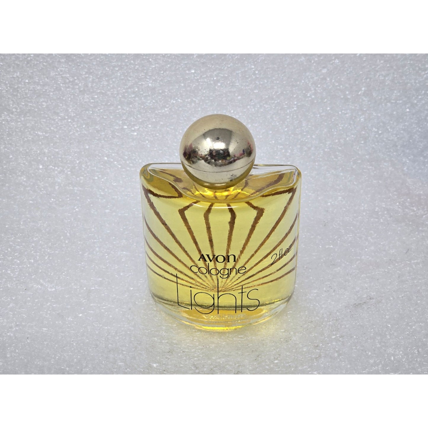 Avon Lights Cologne 2 Fl Oz With Gold Cap Vintage Perfume Bottle