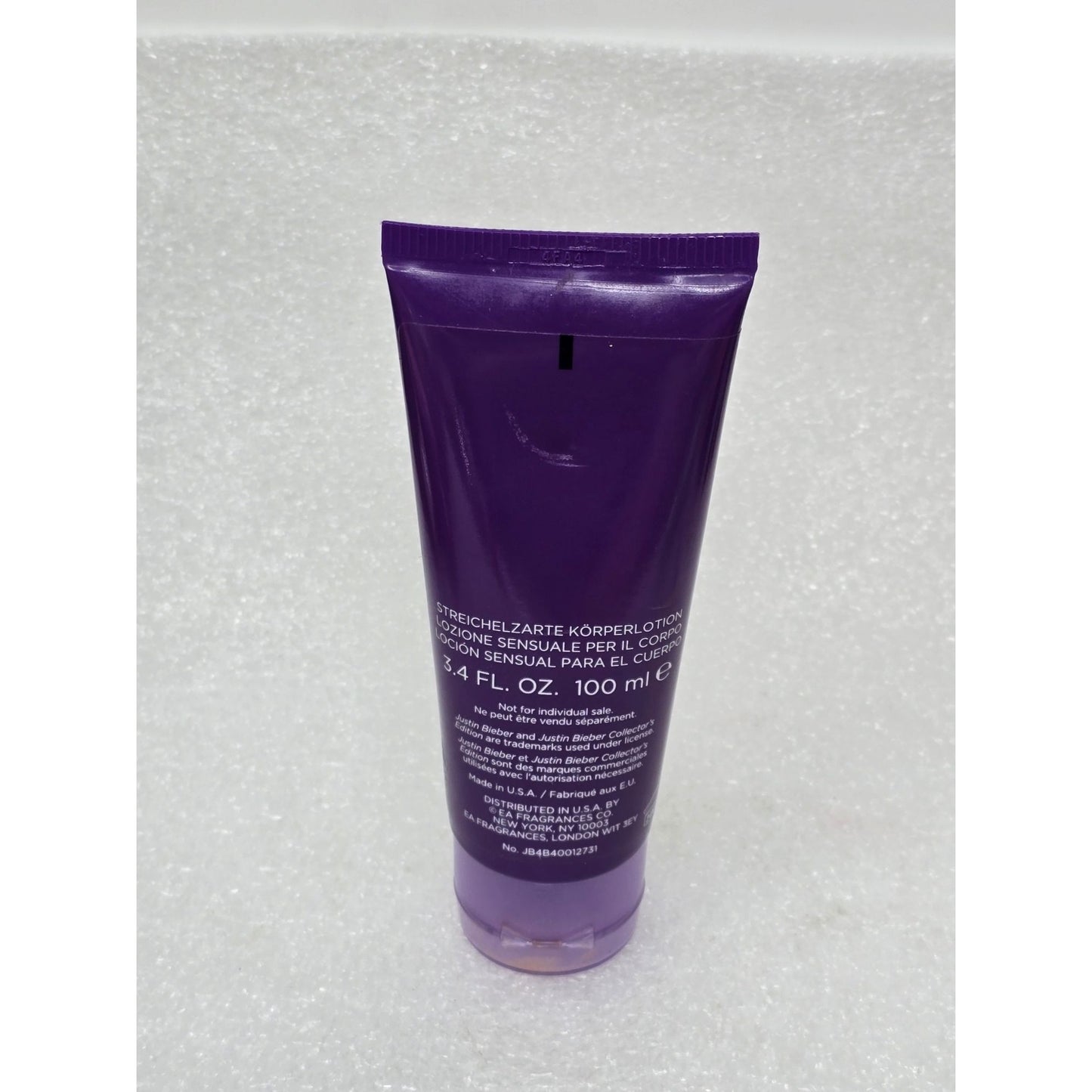 Justin Bieber Collectors Edition Touchable Body Lotion 3.4 Fl Oz