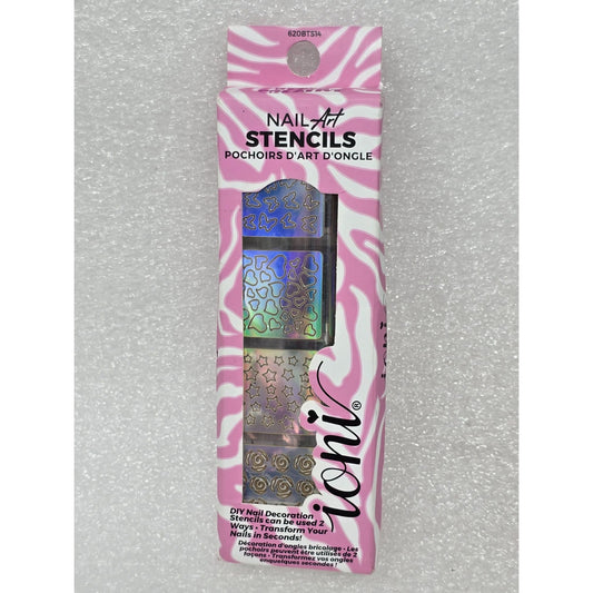 Ioni Nail Art Stencils Set DIY Nail Decoration Stylish Designs