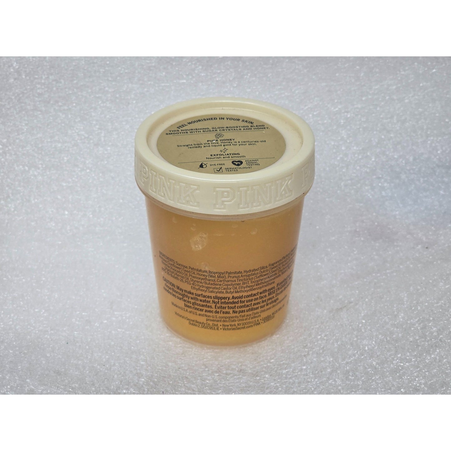 Pink Victoria's Secret Honey Scrub Nourishing Body Scrub 10 oz