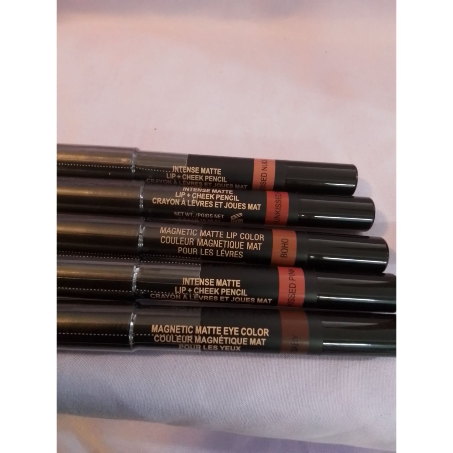 Nudestix Easy Nude Makeup Set Matte Lip & Cheek Pencils, Eye Pencil, Lip Primer