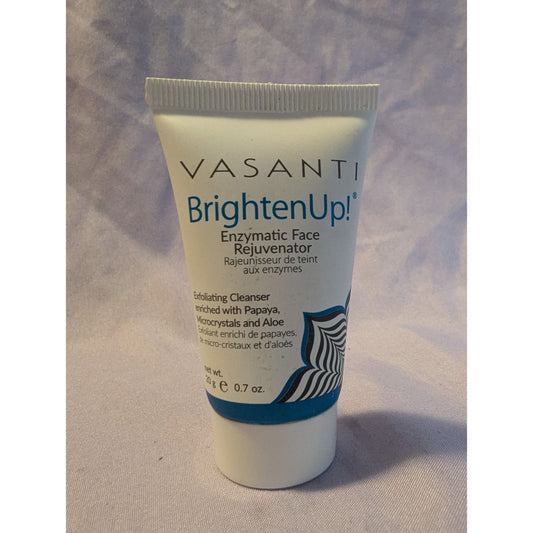 Vasanti BrightenUp! Enzymatic Face Rejuvenator Exfoliating Cleanser 0.7 Oz Vegan