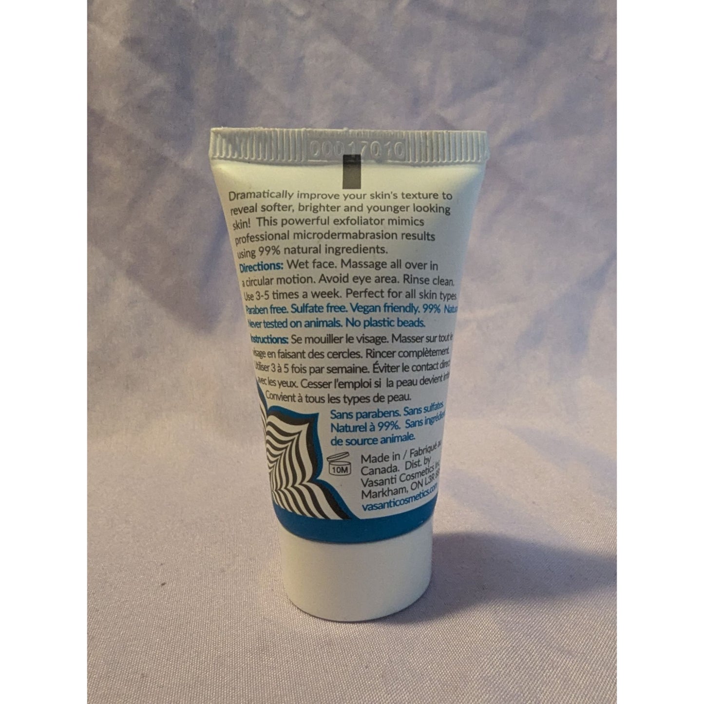 Vasanti BrightenUp! Enzymatic Face Rejuvenator Exfoliating Cleanser 0.7 Oz Vegan