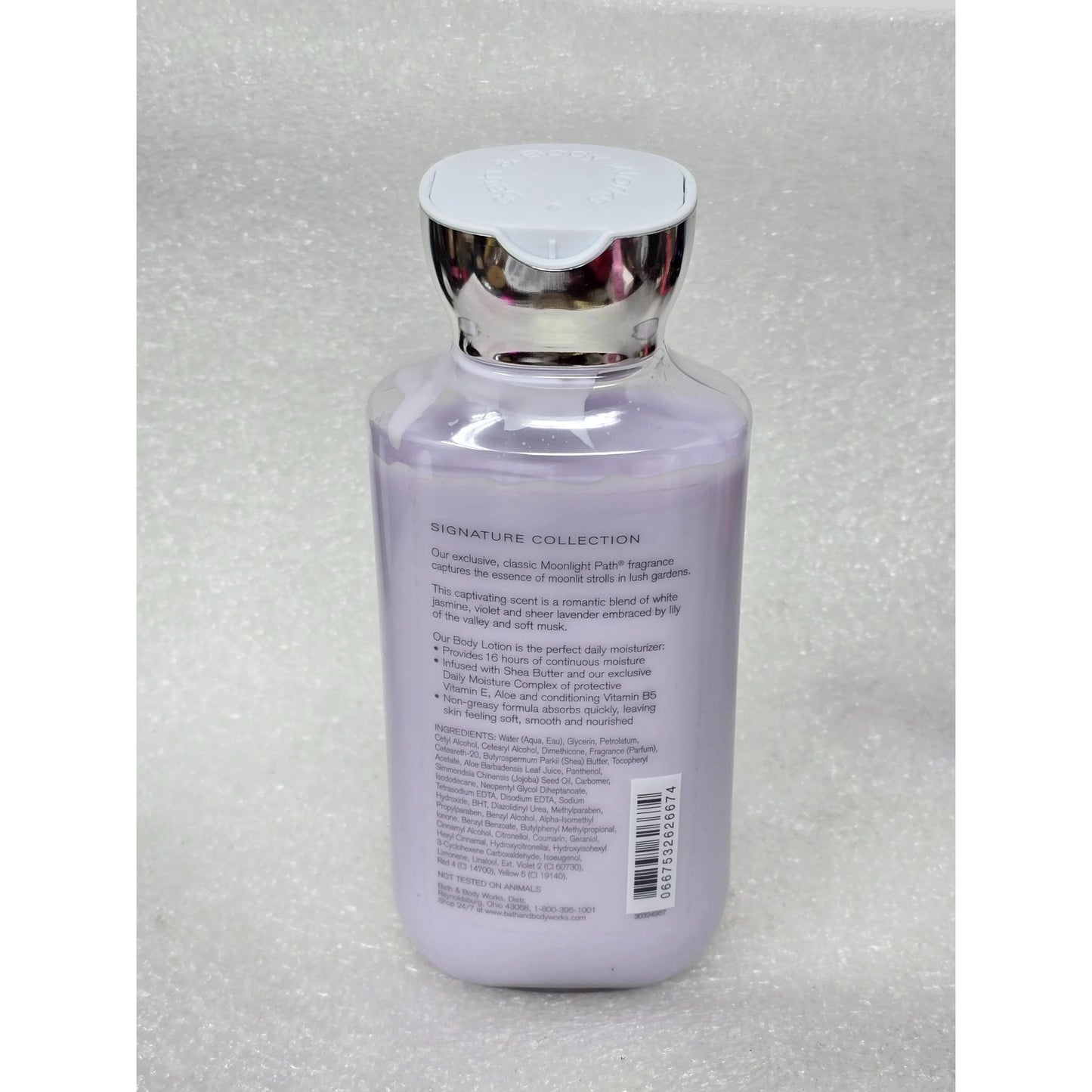 Moonlight Path Shea & Vitamin E Body Lotion 8 Oz Bath & Body Works Purple