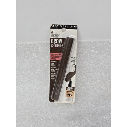 Maybelline Brow Extensions Fiber Pomade Crayon Medium Brown 257