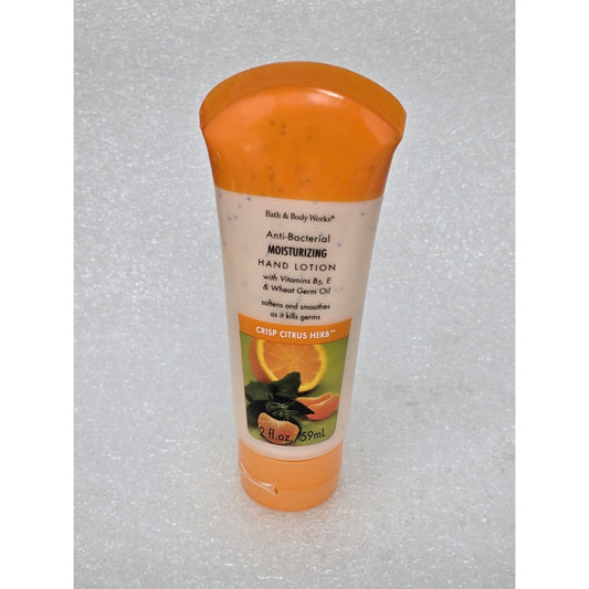 Bath & Body Works Anti-Bacterial Moisturizing Hand Lotion Crisp Citrus Herb 2 Oz