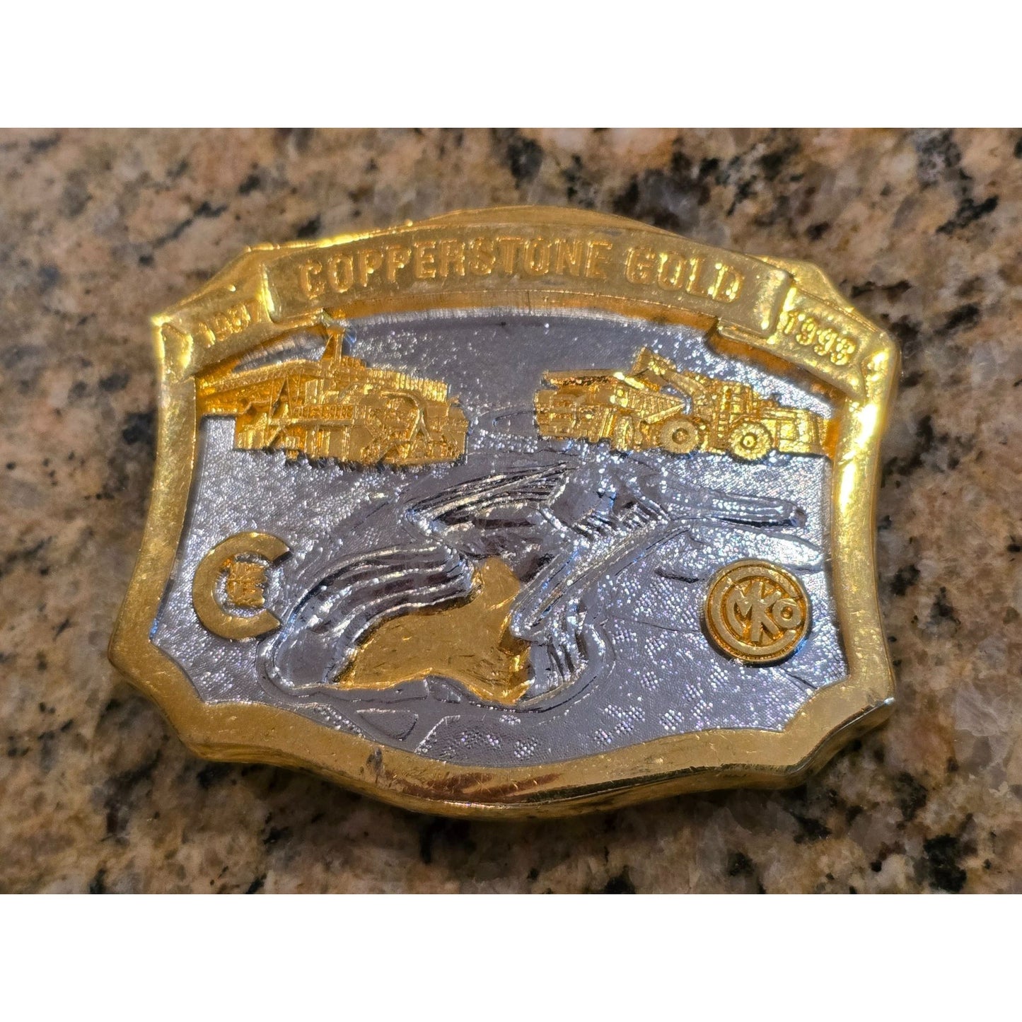 Pacific Brass & Buckle Copperstone Gold Project Limited Edition Belt Buckle VTG