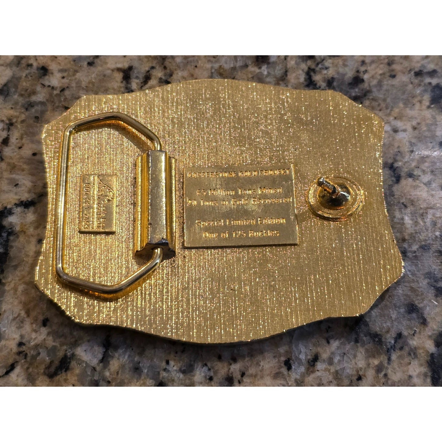 Pacific Brass & Buckle Copperstone Gold Project Limited Edition Belt Buckle VTG