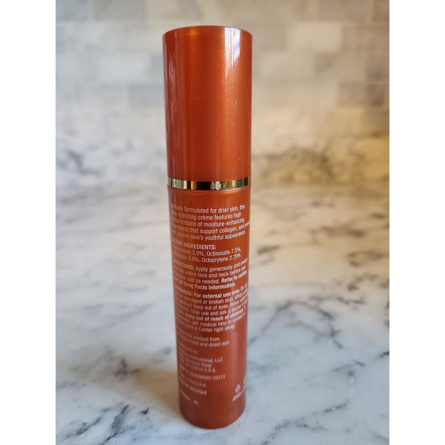 Arbonne RE9 Advanced Extra Moisture Restorative Day Crème SPF 20 1.3 Fl Oz