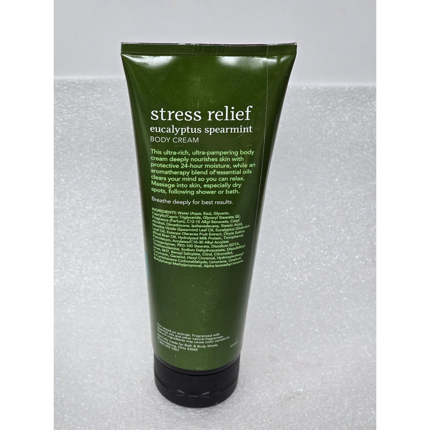 Bath & Body Works Aromatherapy Stress Relief Eucalyptus Spearmint Body Cream 8Oz