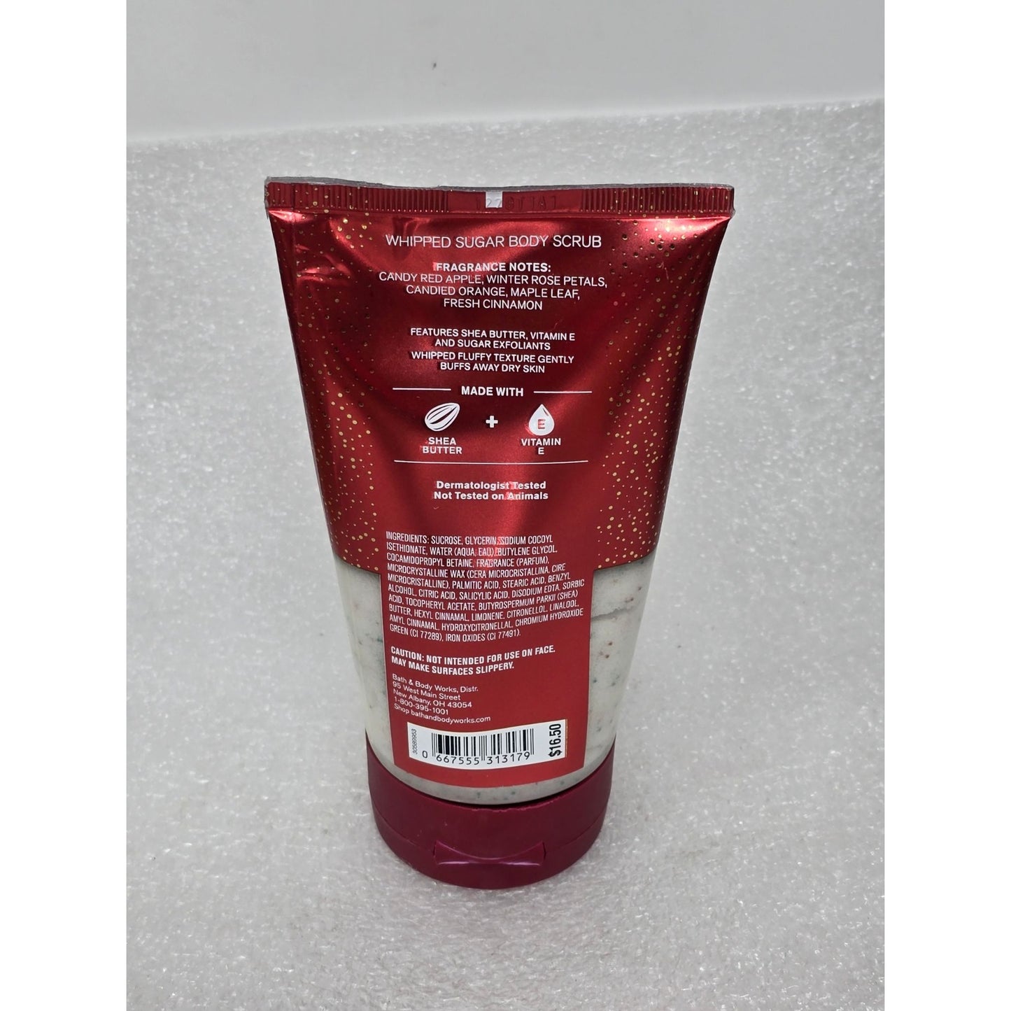 Bath & Body Works Winter Candy Apple Whipped Sugar Body Scrub 6.2 Oz