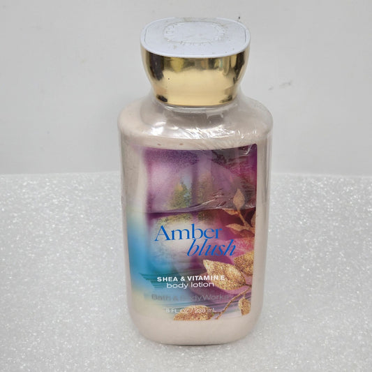 Bath & Body Works Amber Blush Shea & Vitamin E Body Lotion 8 Fl Oz Sealed