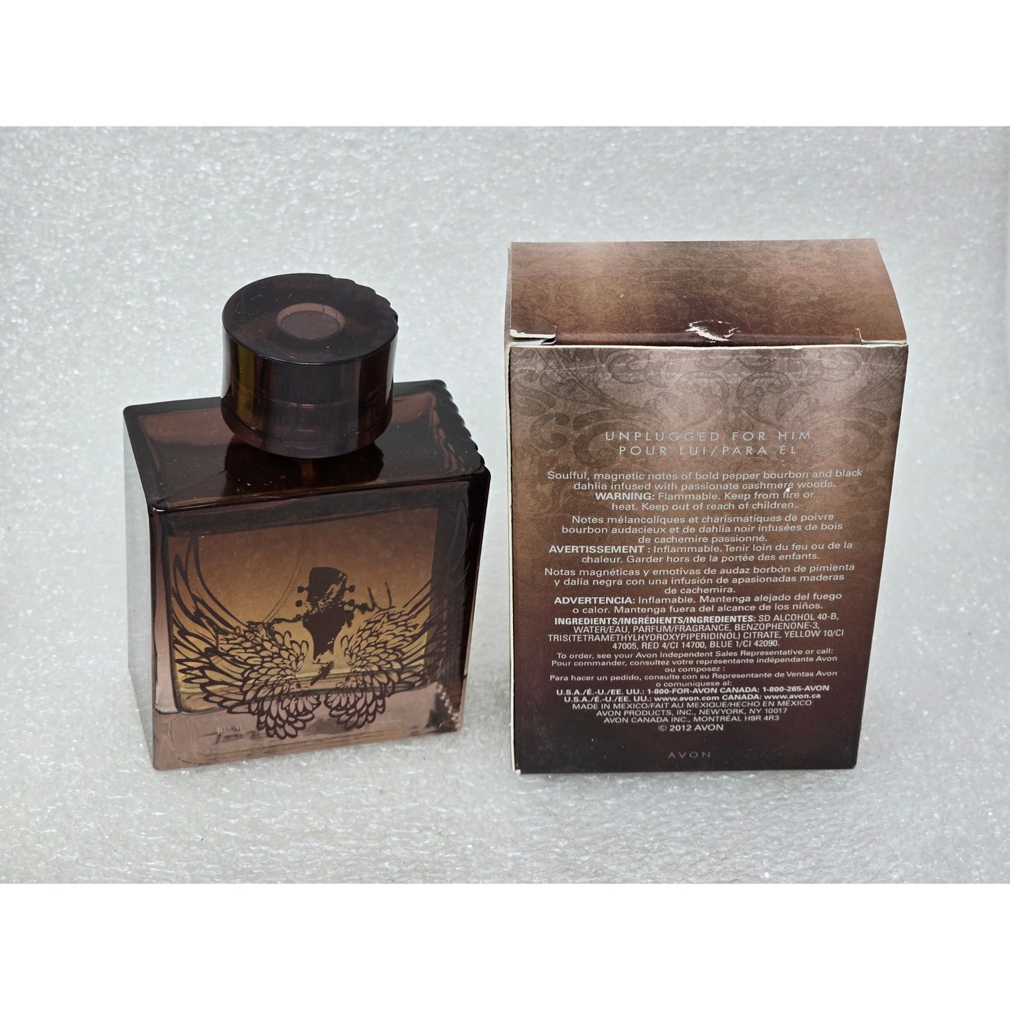 Avon Unplugged For Him Eau De Toilette Cologne Jon Bon Jovi 2.5 oz