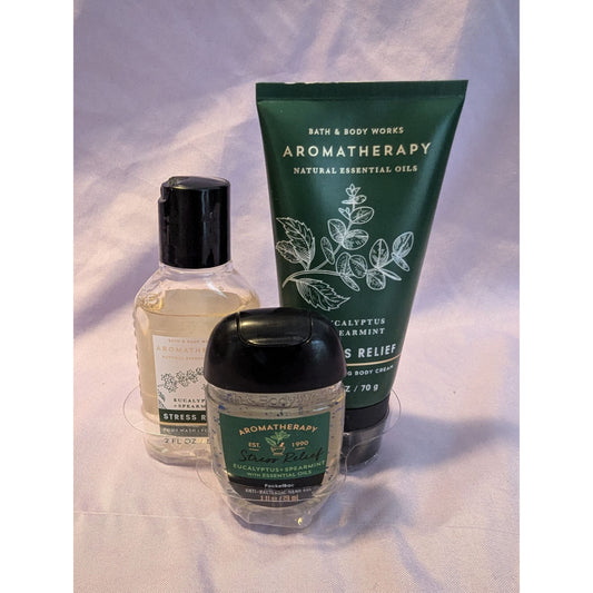 Bath & Body Works Aromatherapy Stress Relief Gift Set Eucalyptus Spearmint