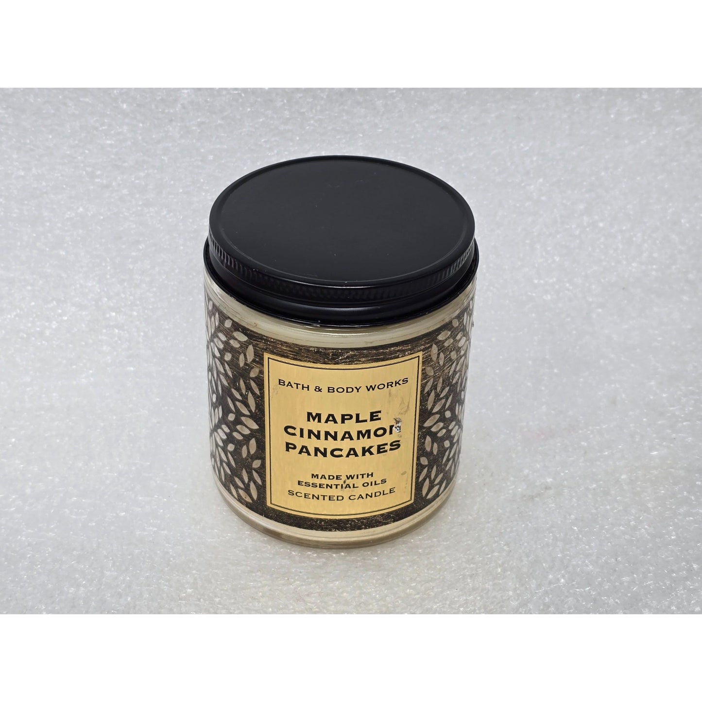 Bath & Body Works Maple Cinnamon Pancakes Scented Candle 7 Oz Jar Essential Oils