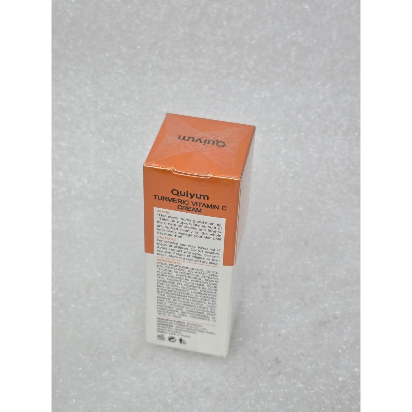 Quiyum Turmeric & Vitamin C Cream 30g Brightening Hydration Anti-Aging