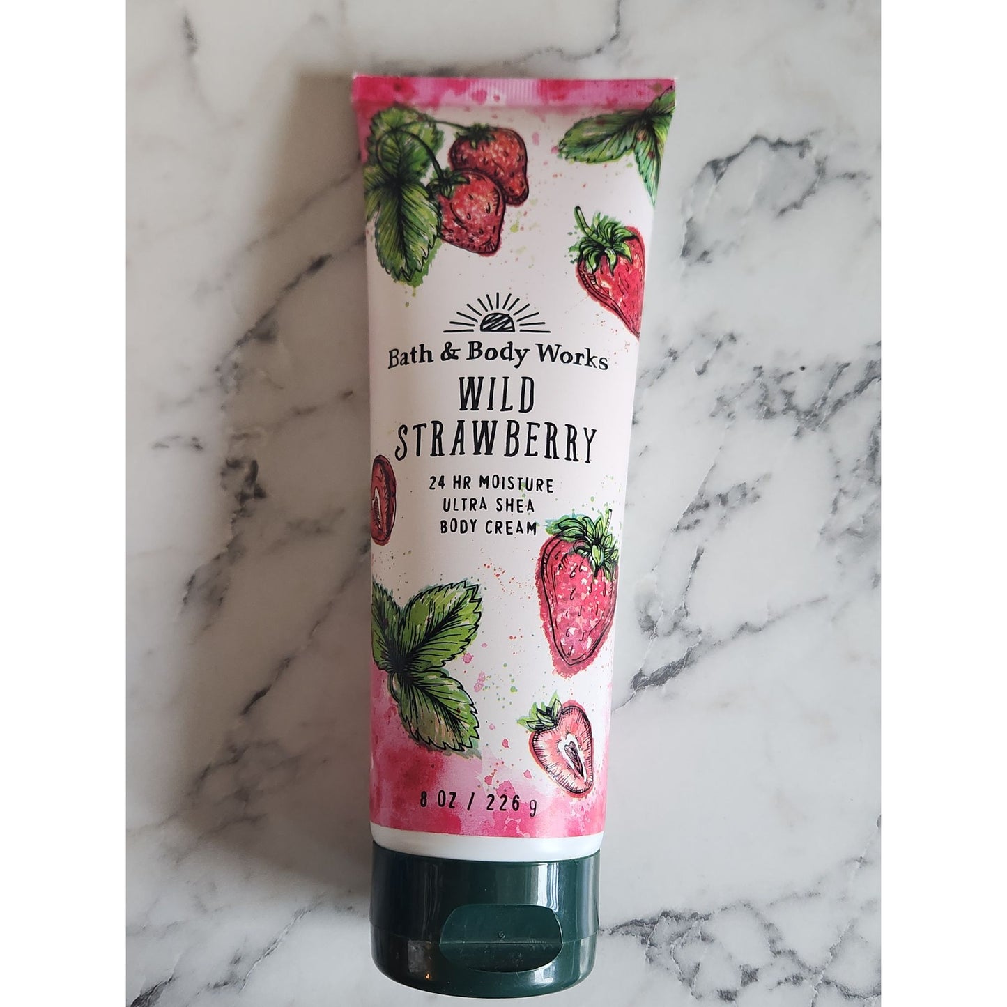 Bath & Body Works Wild Strawberry Ultra Shea Body Cream 8 Oz