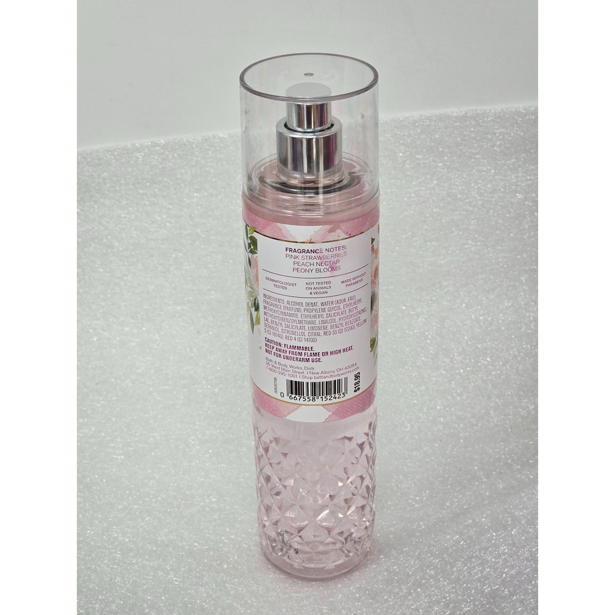Bath & Body Works Gingham Gorgeous Fine Fragrance Mist Pink Strawberries Peach
