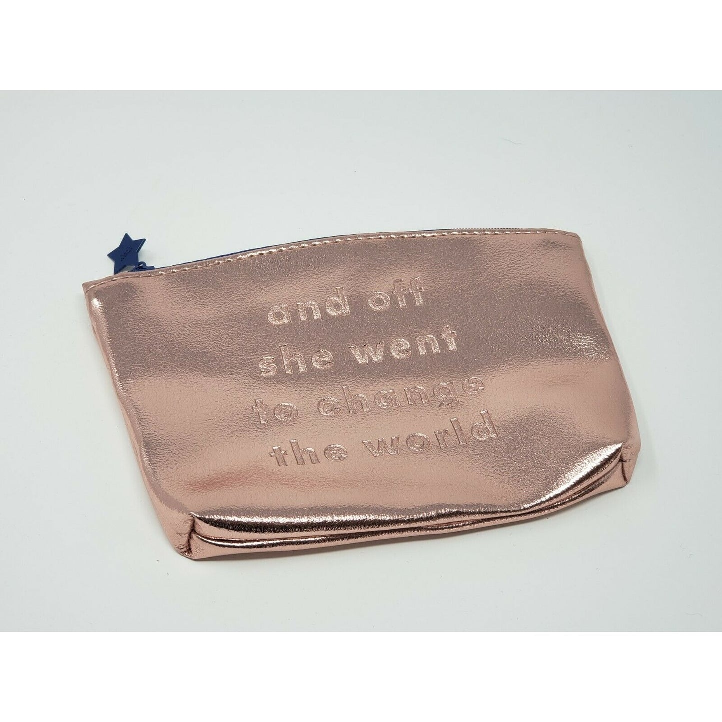 Ipsy Makeup Cosmetic Bag "And Off She Went to Change the World"